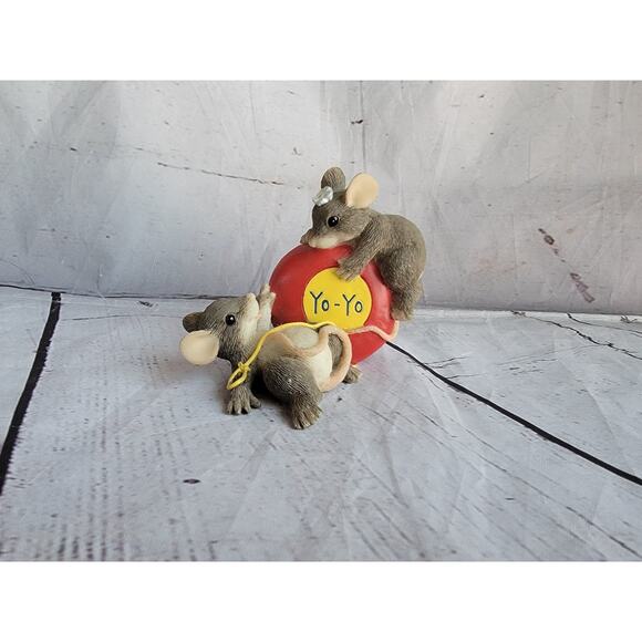 Fitz & Floyd Other - Fitz And Floyd Charming Tails Mouse Yo- Yo Even the Ups and Downs Are Fun Figure
